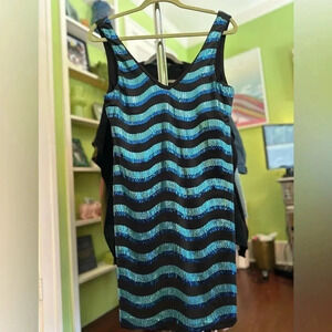 As U Wish XL Sleeveless Sequined Mini Dress